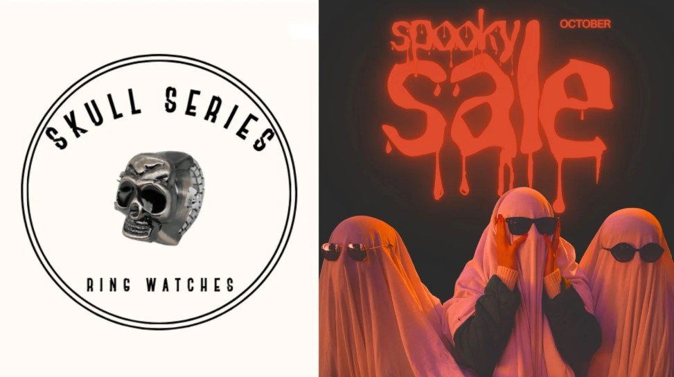 Yakh Introduces Spooky Halloween Sale with Special Offers on Skull Ring Watches